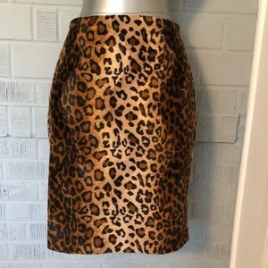 Sultry leopard print pencil skirt by Inc size 8